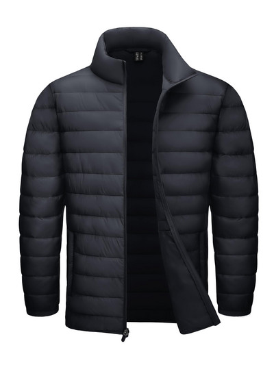 TACVASEN Stand Collar Ελαφρύ τζάκετ Ανδρικό καπιτονέ τζάκετ Αδιάβροχο Ripstop Down Μονωτικά αντιανεμικά παλτά