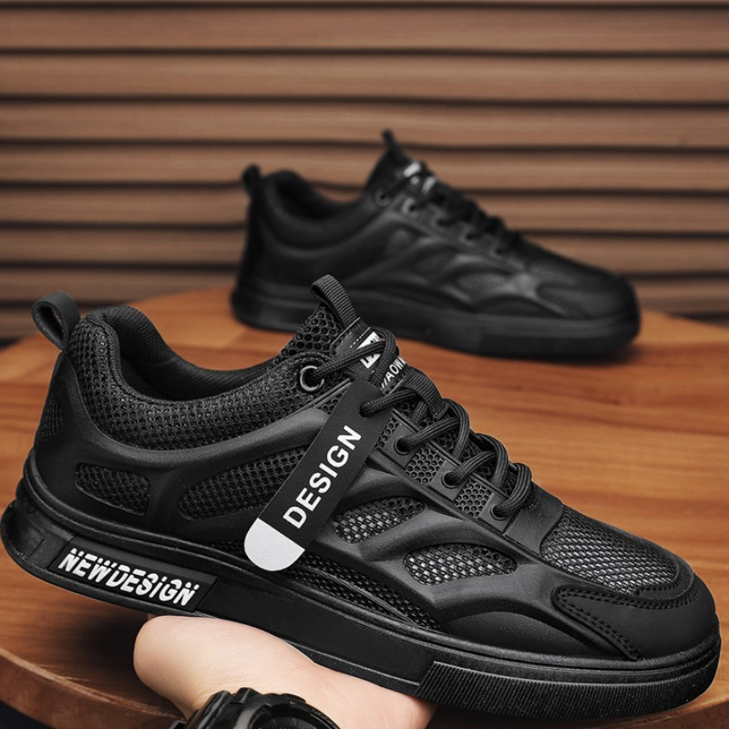 Pánske sieťované tenisky, letné ležérne topánky, pánske priedušné vonkajšie, protišmykové, na chôdzu, cvičebné topánky, nazúvacie topánky, pánske skateboardové topánky