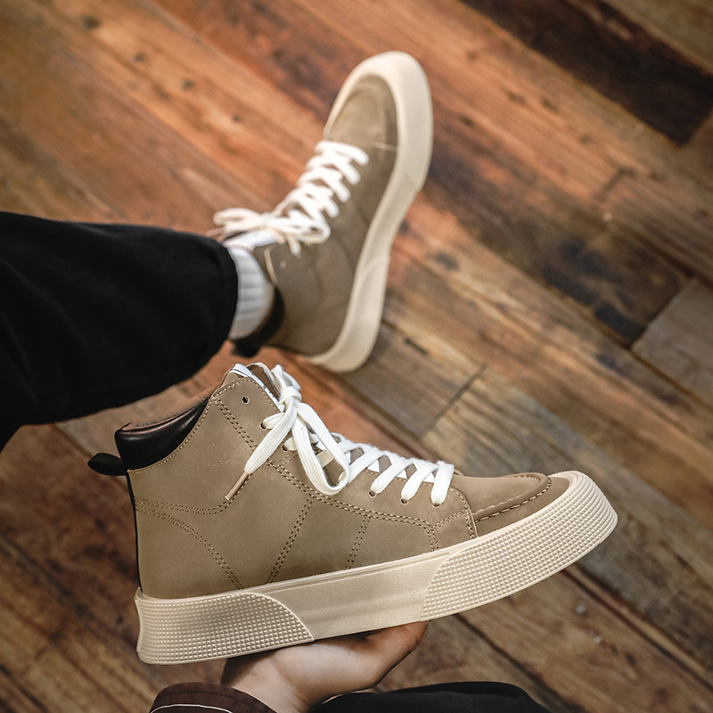 2022 m. Vyriški sportbačiai Pavasariniai laisvalaikio vulkanizuoti batai Lauko lengvi suvarstomi vyriški batai storu dugnu Madingi vyriški tenisas zapatillas