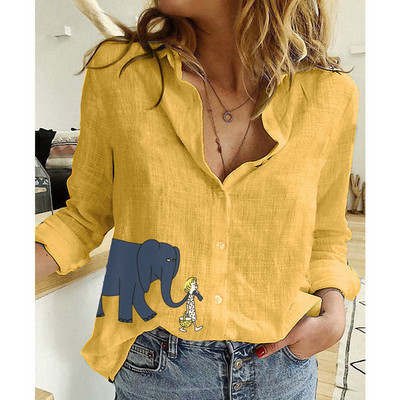 Μόδα Ρούχα Tees Ανοιξιάτικα Κομψά Streetwear Φθινοπωρινά γυναικεία ρούχα πουκάμισα για γυναίκες Κορυφαία μπλουζάκια Βαμβακερά λινό Casual Bastet Νέο