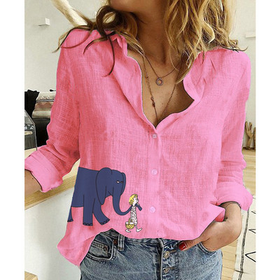 Μόδα Ρούχα Tees Ανοιξιάτικα Κομψά Streetwear Φθινοπωρινά γυναικεία ρούχα πουκάμισα για γυναίκες Κορυφαία μπλουζάκια Βαμβακερά λινό Casual Bastet Νέο