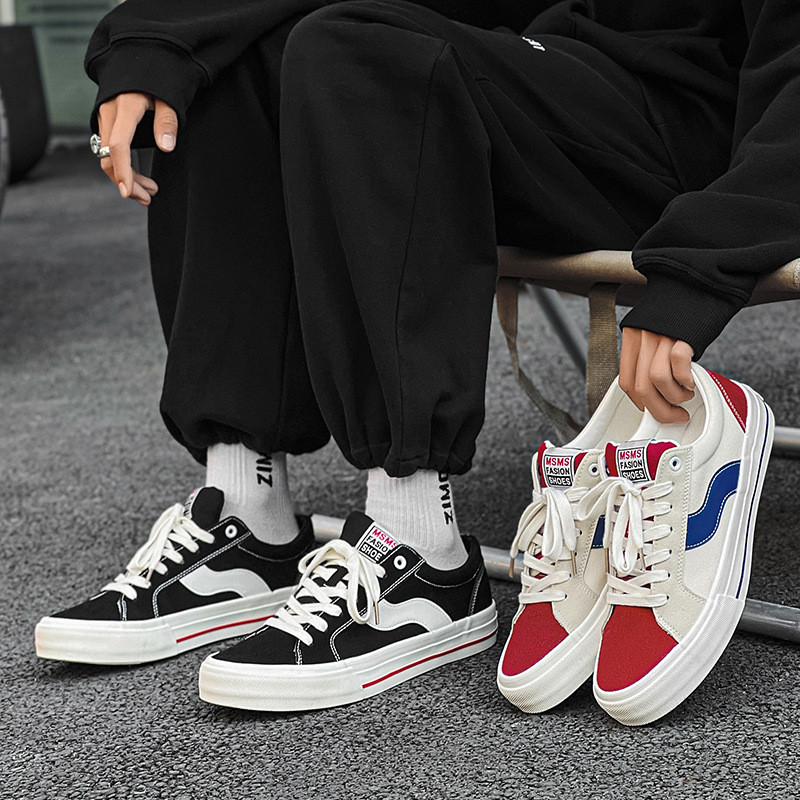 Unisex módne nízke pánske plátené topánky, vulkanizované tenisky, milovníci bytov, ženy, skateboardové tenisky, ležérne bežecké topánky