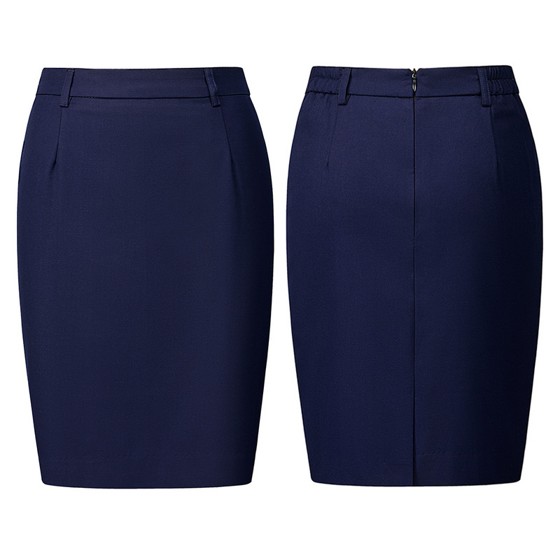 Costum profesional pentru dama Fusta subțire Pachet șold Business Talie elastică Îmbrăcăminte de lucru Fusta scurtă Plus Size S-6XL