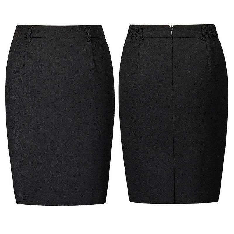 Costum profesional pentru dama Fusta subțire Pachet șold Business Talie elastică Îmbrăcăminte de lucru Fusta scurtă Plus Size S-6XL