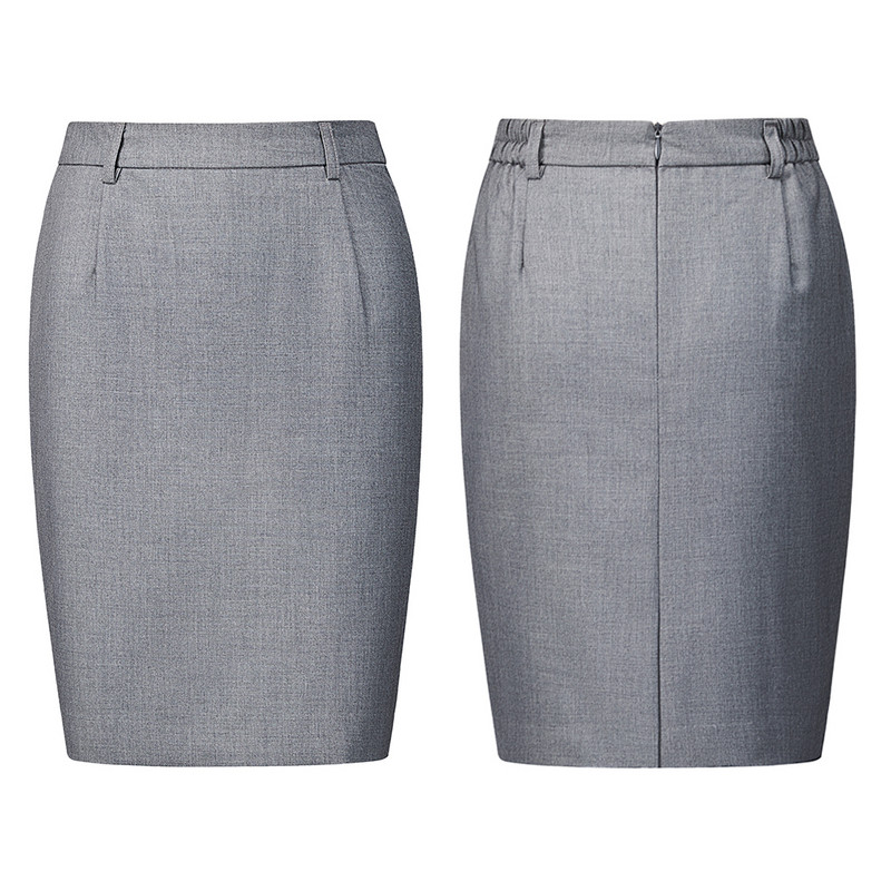 Costum profesional pentru dama Fusta subțire Pachet șold Business Talie elastică Îmbrăcăminte de lucru Fusta scurtă Plus Size S-6XL