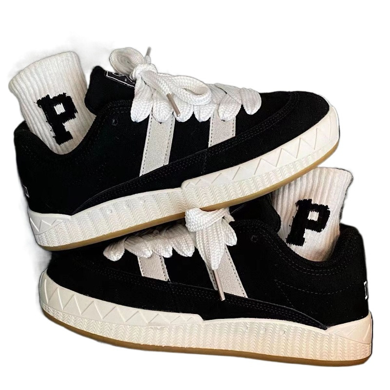 Μαύρα Αθλητικά Γυναικεία Γυναικεία Σχεδιαστικά Γυναικεία Βουλκανιζέ Παπούτσια Αθλητικά Παπούτσια Συνθετικό δέρμα Άνοιξη Φθινοπωρινό Lace Up Γυναικεία Flats Παπούτσια Ανδρικά