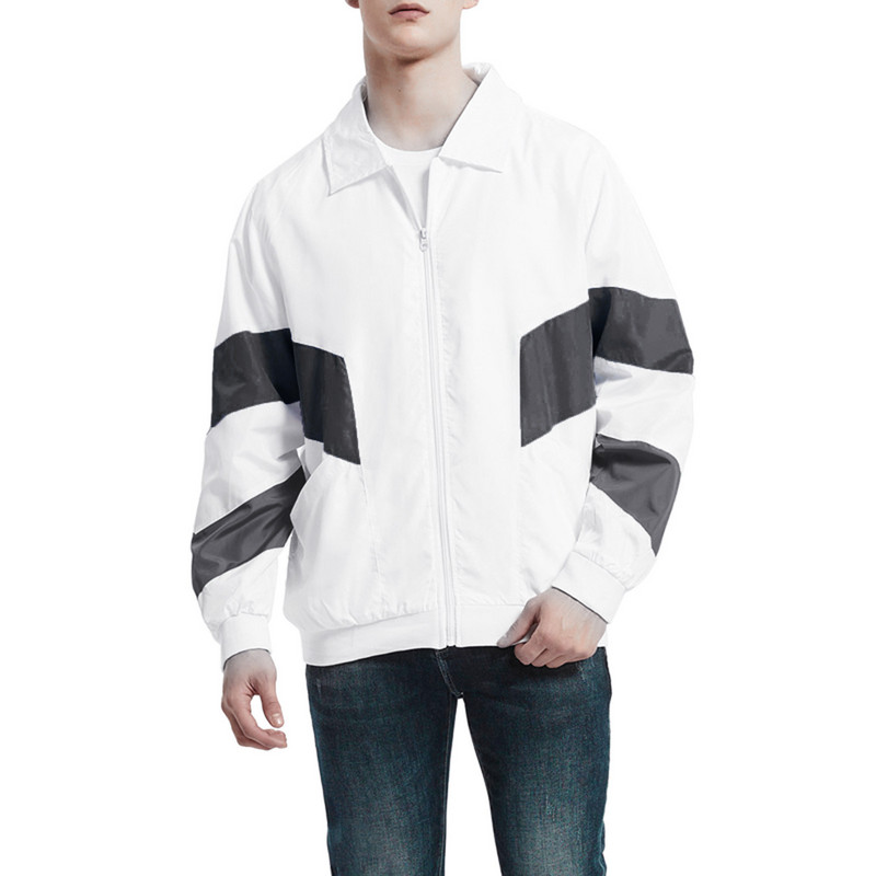 Muške lagane jakne Jesenske ležerne labave šavove s kapuljačom otporne na vjetar prozračno letačko odijelo preveliki vanjski kaput muške majice