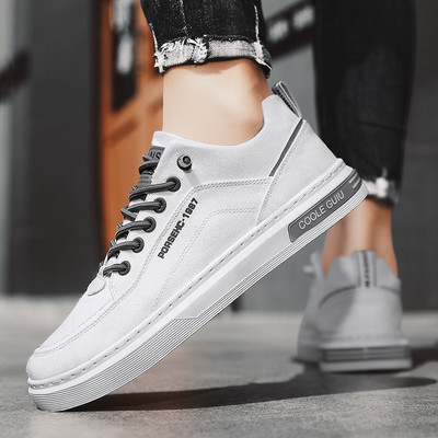 Ανδρικά καλοκαιρινά παπούτσια Causal Zapatillas Hombre Flats για αγόρια που αναπνέουν Ελαφρύ βουλκανισμένο φλατ καμβά A59-67