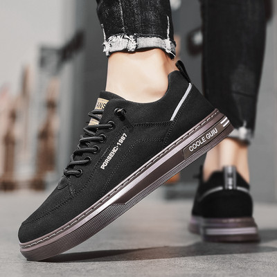 Ανδρικά καλοκαιρινά παπούτσια Causal Zapatillas Hombre Flats για αγόρια που αναπνέουν Ελαφρύ βουλκανισμένο φλατ καμβά A59-67