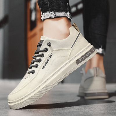 Ανδρικά καλοκαιρινά παπούτσια Causal Zapatillas Hombre Flats για αγόρια που αναπνέουν Ελαφρύ βουλκανισμένο φλατ καμβά A59-67