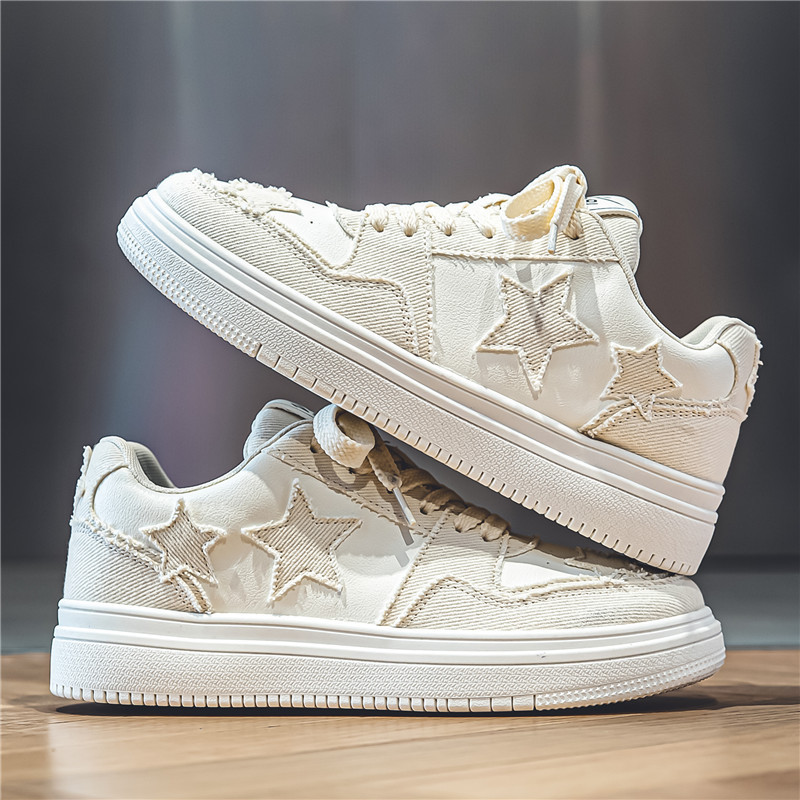 Jesenné nové pánske módne hviezdne tenisky ležérne športové topánky