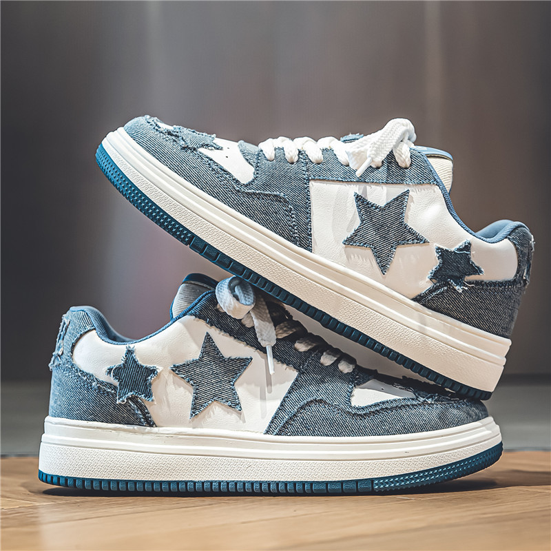 Jesenné nové pánske módne hviezdne tenisky ležérne športové topánky