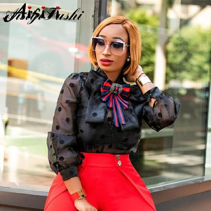 AISIYIFUSHI Topuri și bluze pentru femei Bluză de vară mărime mare pentru femei, bumbac, albă, cămăși pentru femei, guler la modă, cu mânecă lungă