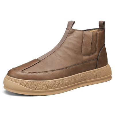 Νέες φθινοπωρινές χειμερινές κάλτσες Μπότες Ανδρικά Μποτάκια Πλατφόρμα Μαύρα Παπούτσια για Άντρες Chunky Punk Μοτοσικλέτα Μποτάκια Gothic Shoes Сапоги