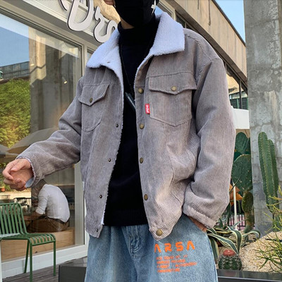 Noi bărbați, toamnă iarnă, îngroșați, calde, slim fit, jachete din velur, îmbrăcăminte pentru bărbați, haină hip hop, jachetă casual pentru adolescent, colorată, S-5XL