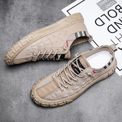Pantofi de designer noi pentru bărbați Pantofi plati noi și casual Mocasini respirabili pentru bărbați Banda elastică pentru bărbați Pantofi vulcanizați originali