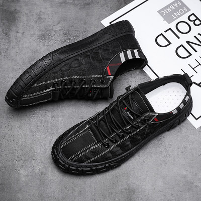 Pantofi de designer noi pentru bărbați Pantofi plati noi și casual Mocasini respirabili pentru bărbați Banda elastică pentru bărbați Pantofi vulcanizați originali