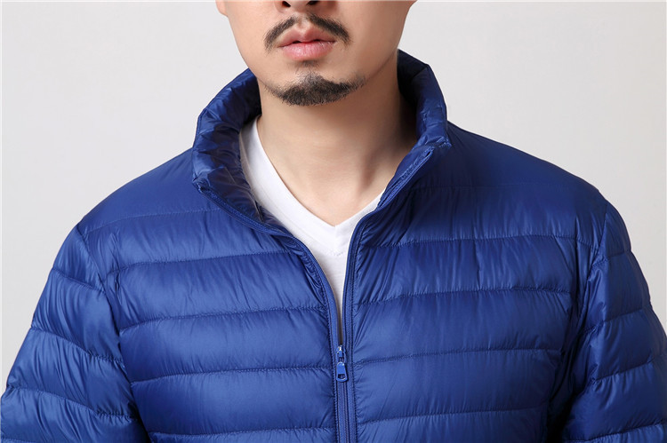 Χειμερινό μπουφάν με κολάρο για άντρες Χοντρό Ζεστό Πάρκα Μονόχρωμο Μοντέρνο Streetwear Plus μέγεθος 9xl 10xl