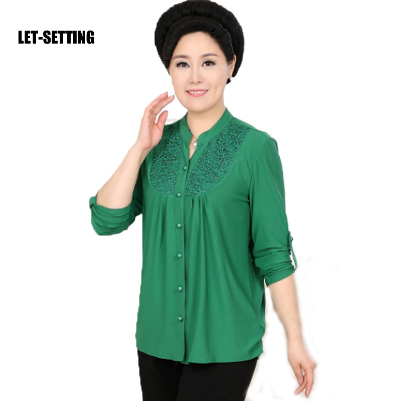 LET-SETTING vânzare la cald Bluză cămașă cu mâneci lungi de mărime mare