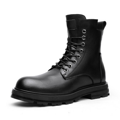 μπότες ανδρικές μπότες 2023 φθινόπωρο χειμώνα νέα μόδα ανδρικές ψηλές μπότες τάση δερμάτινες μπότες εξωτερικού χώρου ψηλές ανδρικές μπότες Botas De Hombre