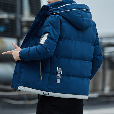 Jachetă de toamnă pentru bărbați, jachetă cu fermoar, parka cu glugă, pentru bărbați, iarnă, 2023, primăvară, moale, negru, albastru, îmbrăcăminte pentru bărbați