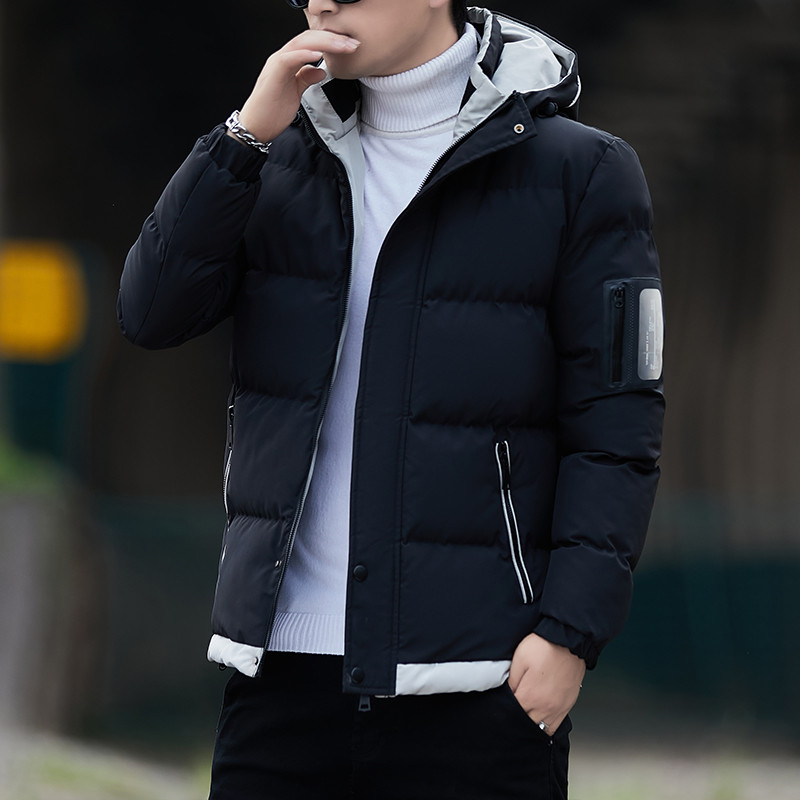 Jachetă de toamnă pentru bărbați, jachetă cu fermoar, parka cu glugă, pentru bărbați, iarnă, 2023, primăvară, moale, negru, albastru, îmbrăcăminte pentru bărbați