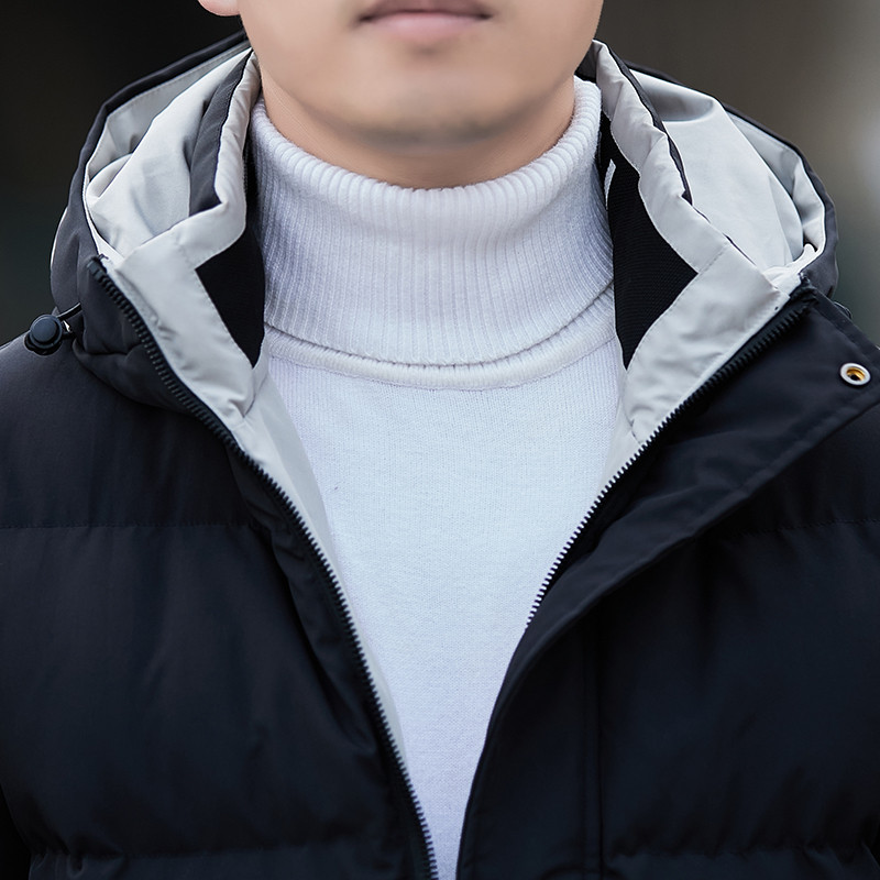 Jachetă de toamnă pentru bărbați, jachetă cu fermoar, parka cu glugă, pentru bărbați, iarnă, 2023, primăvară, moale, negru, albastru, îmbrăcăminte pentru bărbați