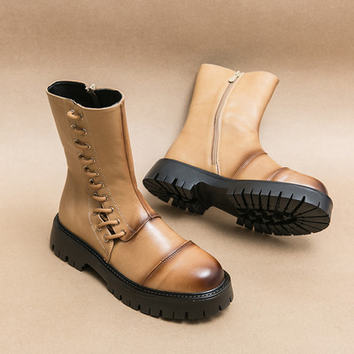 Nové ležérne Chelsea čižmy pre mužov s hrubým podpätkom, nazúvacie biznis topánky pre mužov, členkové čižmy, módne luxusné dizajnérske dámske zipsové krátke čižmy