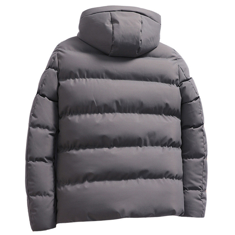 Paltoane pentru bărbați Parka de iarnă Ocazional haină parka solidă cu glugă pentru bărbați cu mânecă lungă paravent Jachete ușoare căptușite