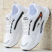 Pantofi pentru bărbați 2022, adidași albi noi, pantofi casual cu plasă goală la modă, pantofi de alergare ușoare, respirabili, rezistenți la uzură, în aer liber