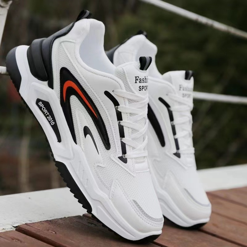 Pantofi pentru bărbați 2022, adidași albi noi, pantofi casual cu plasă goală la modă, pantofi de alergare ușoare, respirabili, rezistenți la uzură, în aer liber