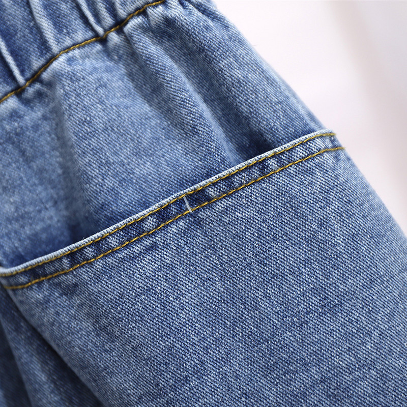 Nou 2021 pentru dama, primăvară toamnă, mini-fustă de blugi de dimensiuni mari, pentru femei, ocazional mare, lejer, buzunar, albastru, fuste 4XL 5XL 6XL 7XL
