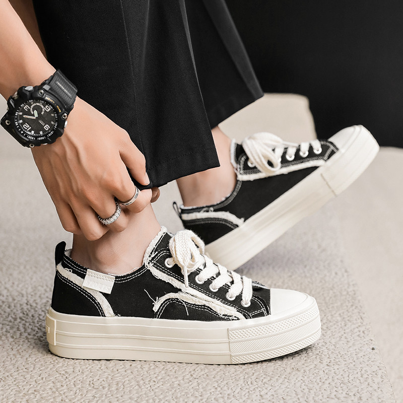 2023 Pantofi de pânză pentru bărbați, cu platformă, pantofi vulcanizați pentru bărbați, pantofi confortabili de pânză, pantofi pentru bărbați, pantofi pentru bărbați la modă