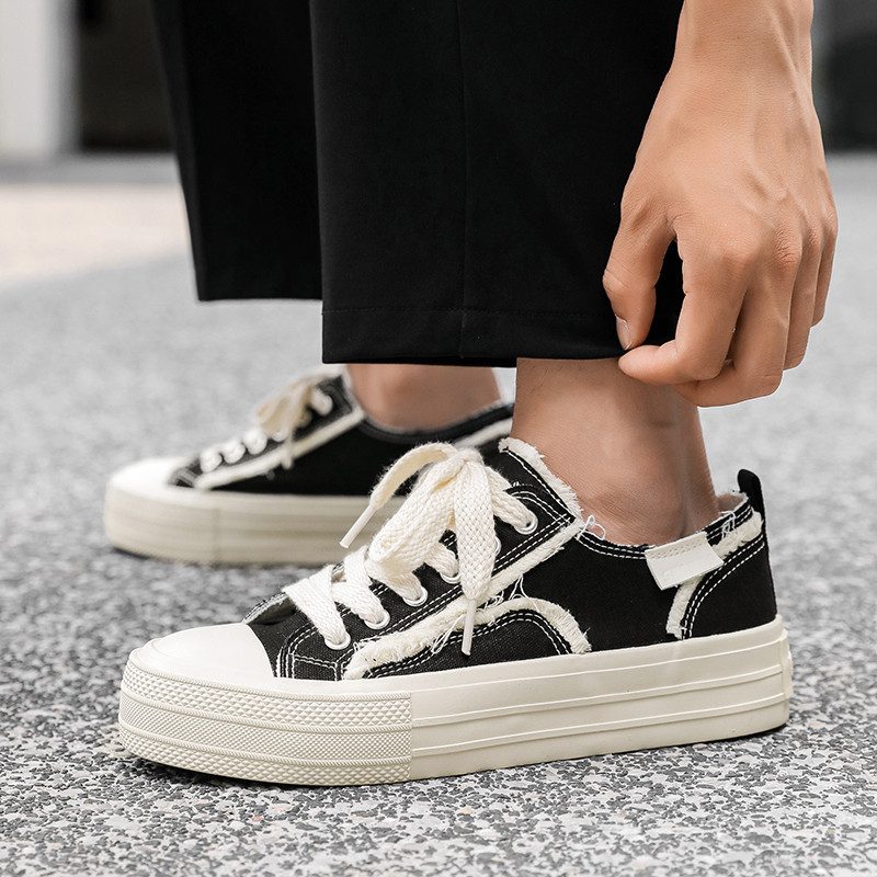 2023 Pantofi de pânză pentru bărbați, cu platformă, pantofi vulcanizați pentru bărbați, pantofi confortabili de pânză, pantofi pentru bărbați, pantofi pentru bărbați la modă