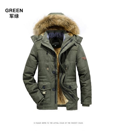 Zimske parke od -20 stupnjeva Muška donja jakna Muška bijela pačja donja jakna s kapuljačom za vanjsku upotrebu Debeli topli podstavljeni snježni kaput Ogroman M-4XL