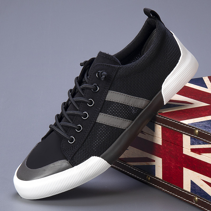 Ljetne cipele za rekreaciju 2024. Prozračne udobne ravne cipele Vulkanizirane cipele Muške cipele Niske platnene cipele s ekranom za pomoć