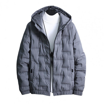 Δημοφιλές Bomber Jacket Μακρύ μανίκι Keep Warm Thicken ίσιο παλτό με κουκούλα