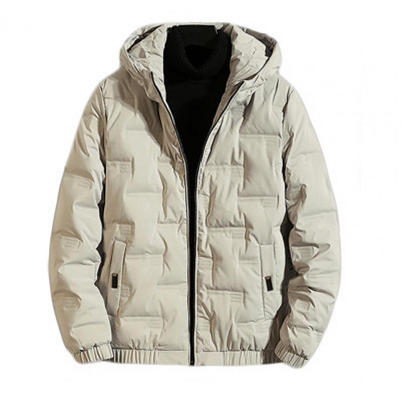 Populárna bomber bunda s dlhým rukávom, zahriata, s rovným lemom a kapucňou