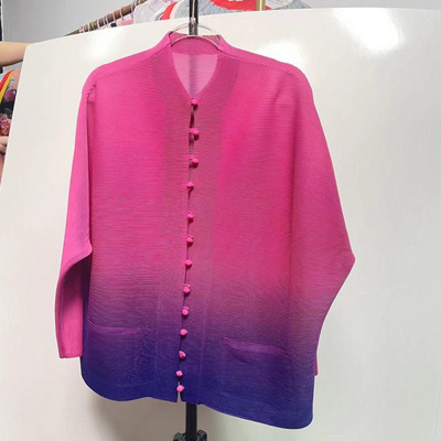 Κορεάτικο κομψό εμπριμέ μακρυμάνικο ζακέτα με μακρυμάνικο μπουφάν για γυναικεία πουκάμισα μόδα Υπερμεγέθη πολυτελής μπλούζα 2023