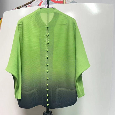 Κορεάτικο κομψό εμπριμέ μακρυμάνικο ζακέτα με μακρυμάνικο μπουφάν για γυναικεία πουκάμισα μόδα Υπερμεγέθη πολυτελής μπλούζα 2023