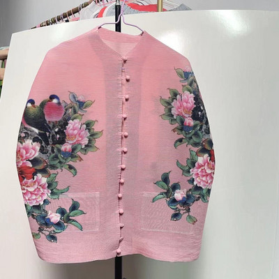 Κορεάτικο κομψό εμπριμέ μακρυμάνικο ζακέτα με μακρυμάνικο μπουφάν για γυναικεία πουκάμισα μόδα Υπερμεγέθη πολυτελής μπλούζα 2023