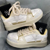 Κομψά μοντέρνα ανδρικά πάνινα παπούτσια Μόδας καμβάς πλατφόρμας γυμναστήρια Άνετα ανδρικά παπούτσια Γυναικεία συνονθύλευμα casual υποδήματα