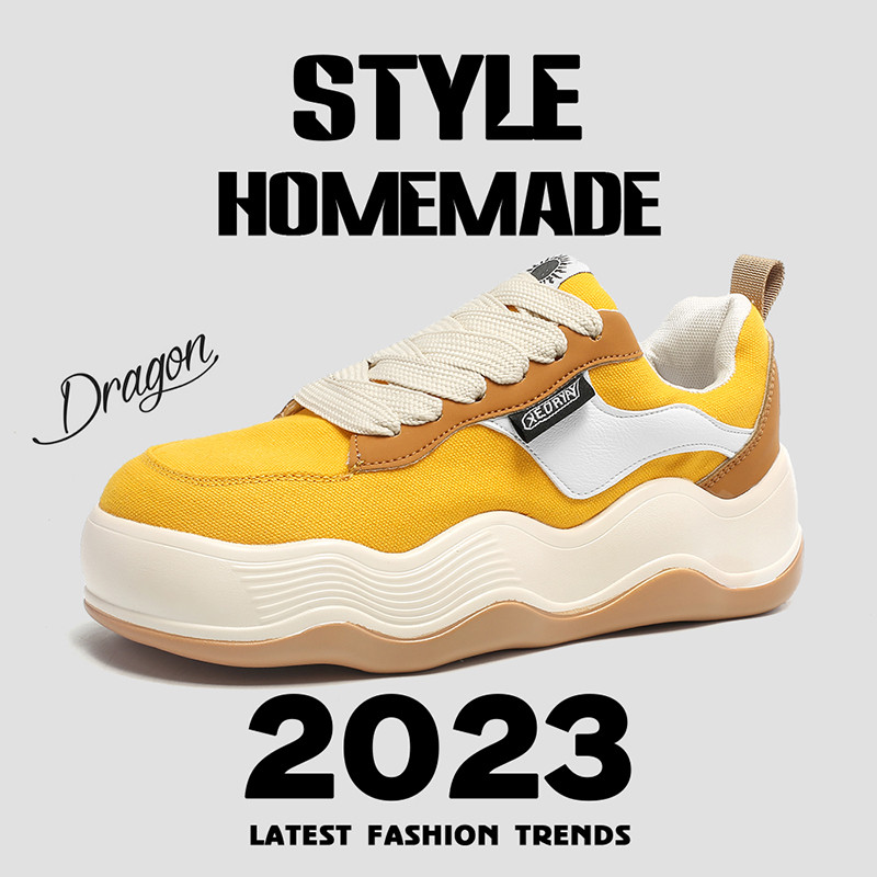 Modne muške cipele od crvenog platna za 2023., ulične tenisice s platformom, muške uniseks dizajnerske ležerne vulkanizirane cipele, muške tenis lona masculino