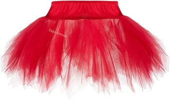 Γυναικείες φούστες Tutu Fairy Tulle Μίνι πάρτι με πλισέ Puffy Ενήλικες Plus μέγεθος Σέξι Μόδα ταιριαστός κορσές Vintage Jupe Falda