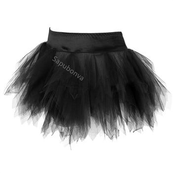 Γυναικείες φούστες Tutu Fairy Tulle Μίνι πάρτι με πλισέ Puffy Ενήλικες Plus μέγεθος Σέξι Μόδα ταιριαστός κορσές Vintage Jupe Falda