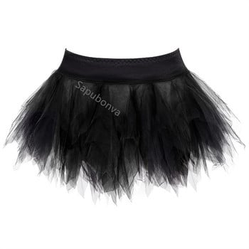 Γυναικείες φούστες Tutu Fairy Tulle Μίνι πάρτι με πλισέ Puffy Ενήλικες Plus μέγεθος Σέξι Μόδα ταιριαστός κορσές Vintage Jupe Falda