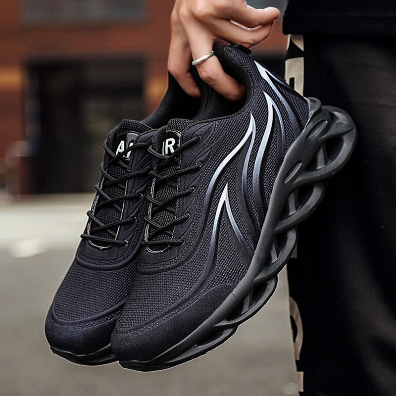 Pantofi de alergare Bărbați Pantofi cu imprimeu cu flacără Pantofi sport atletic Jogging Pantofi de modă ușoare Pantofi de bărbați