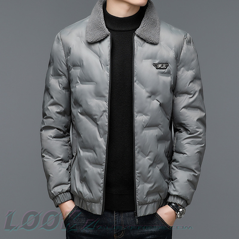 Ανδρικό μοντέρνο ζεστό χοντρό χειμωνιάτικο παλτό casual και κομψό πουκάμισο γιακά ελαφρύ βαμβακερό σακάκι κορεατικής έκδοσης κοντό στυλ