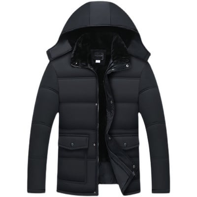 Parka de iarnă pentru bărbați îngroșare pentru bărbați Jachetă de haină caldă pentru bărbați Parka de modă pentru bărbați cu glugă Jachetă pentru bărbați rezistentă la vânt de iarnă Parka pentru bărbați