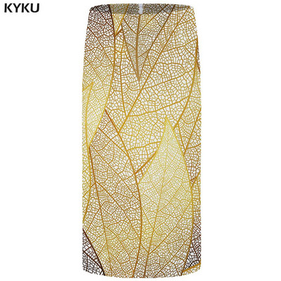 KYKU brändi graafilised seelikud naistele sinised plusssuurused vanad vabaaja Harajuku 3D prinditud pliiats Seksikad naiste seelikud Naiste naljakad